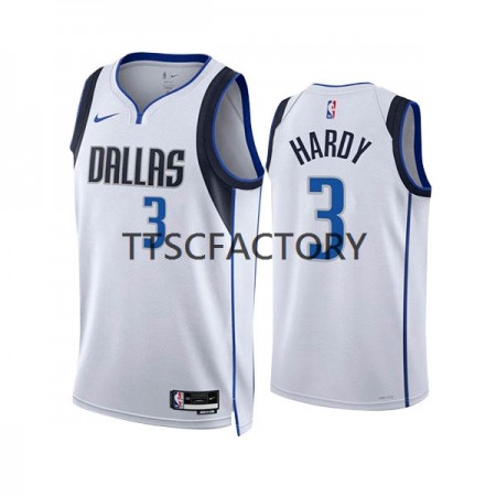 Maillot Basket Dallas Mavericks Jaden Hardy 3 Nike 2022-23 Association Edition Blanc Swingman - Homme